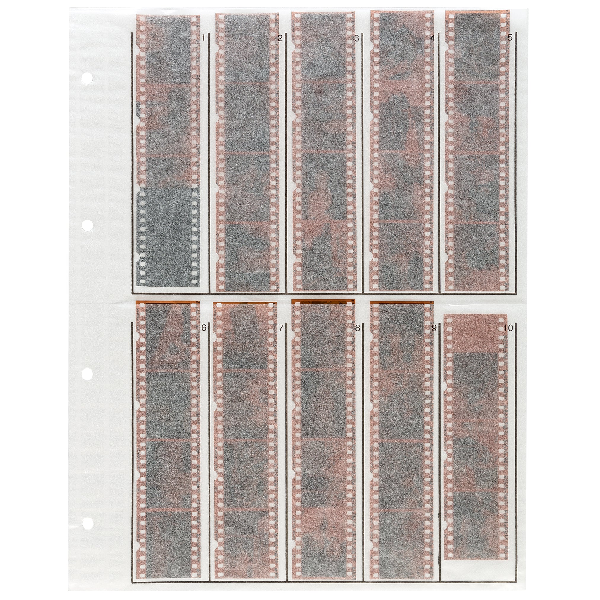 Pergamin Negativhüllen für KB - 4er Streifen