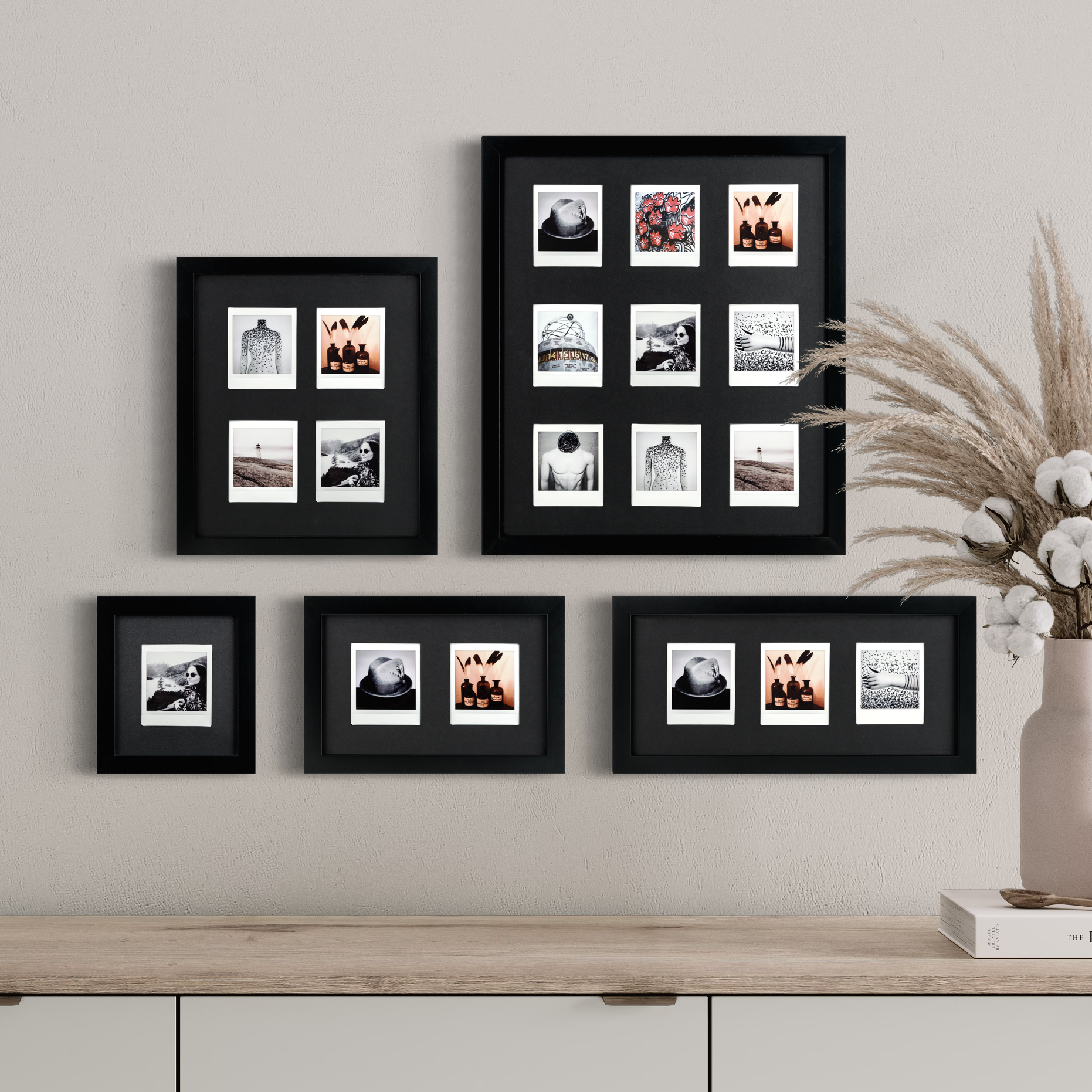 Fuji Instax Square Bilderrahmen (schwarz/schwarz)