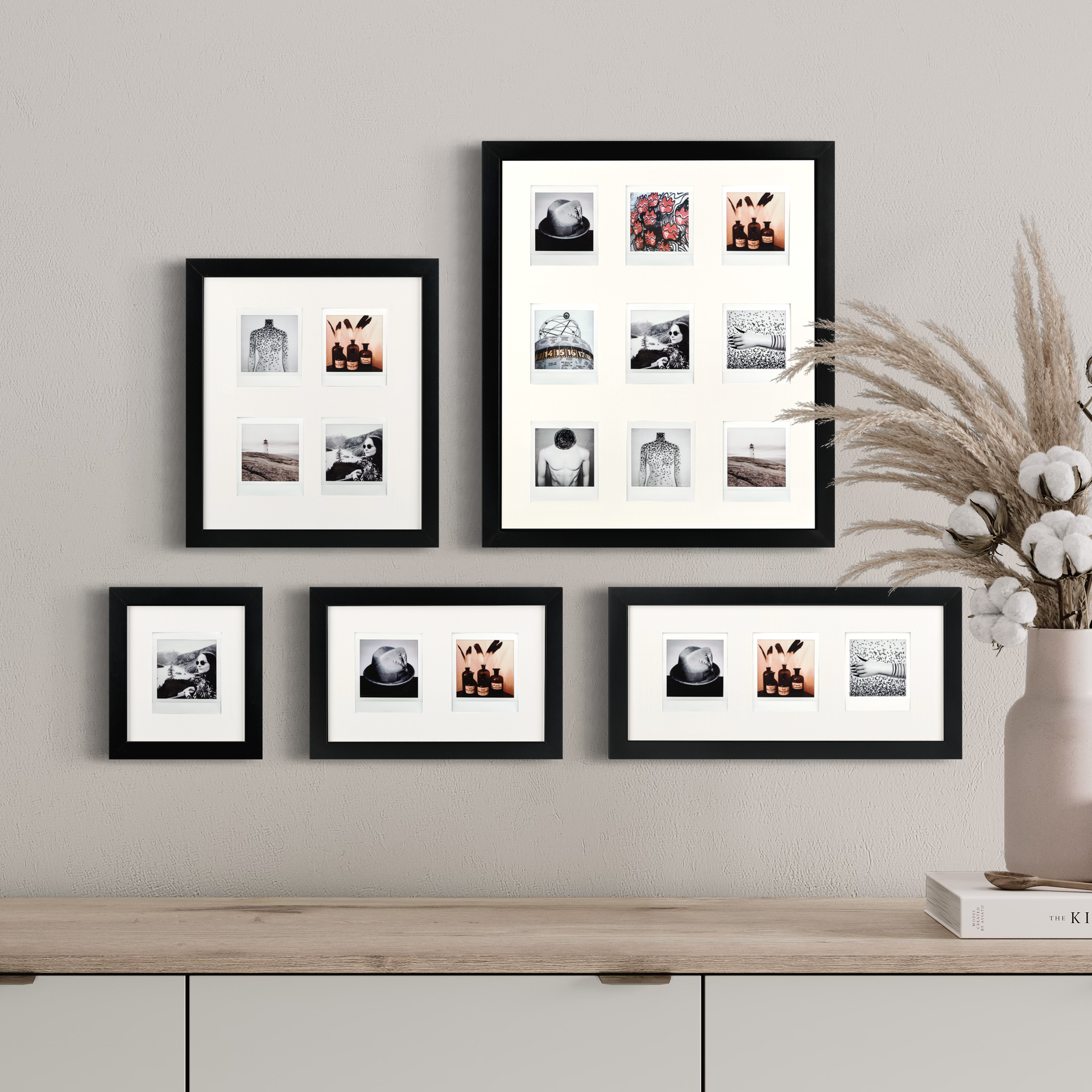 Fuji Instax Square Bilderrahmen (schwarz/weiß)