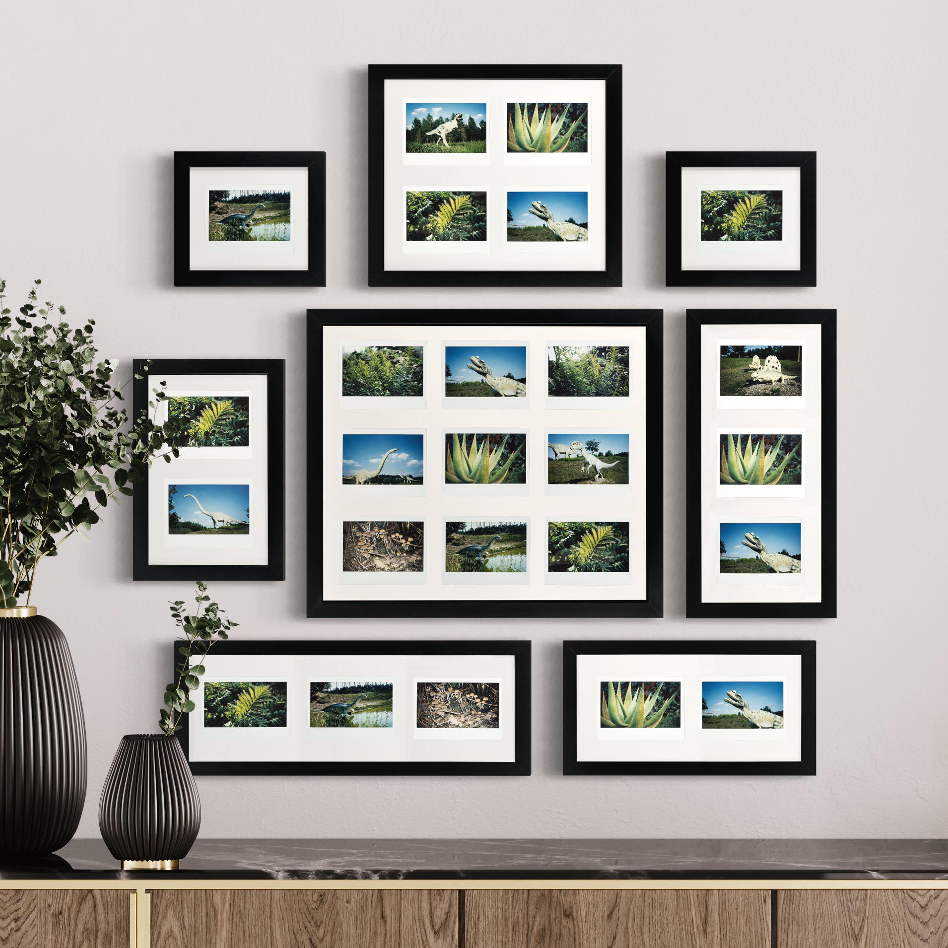 Fuji Instax Wide Bilderrahmen (schwarz/weiß)