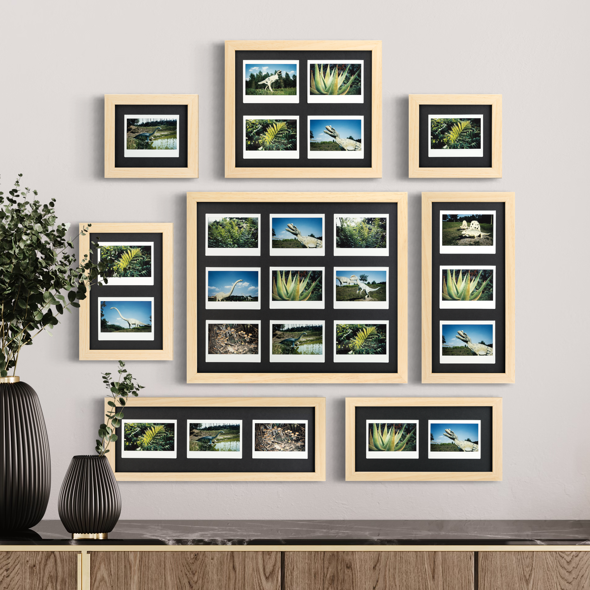 Fuji Instax Wide Bilderrahmen (natur/schwarz)