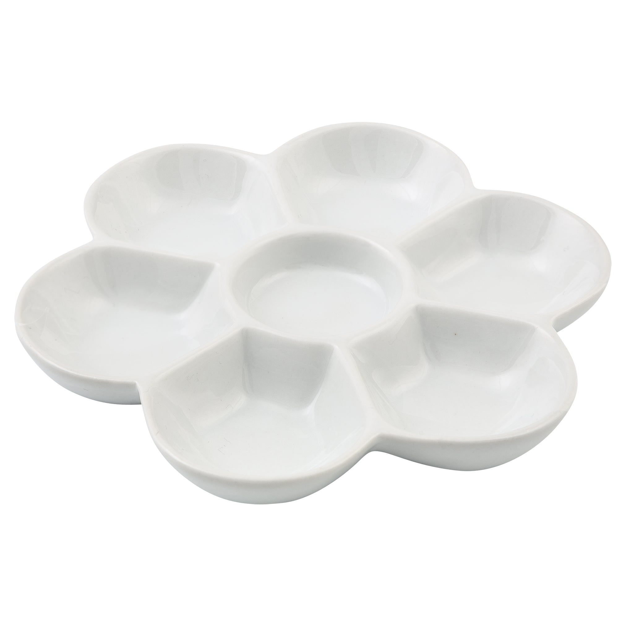 Keramik Mischpalette Blumenform