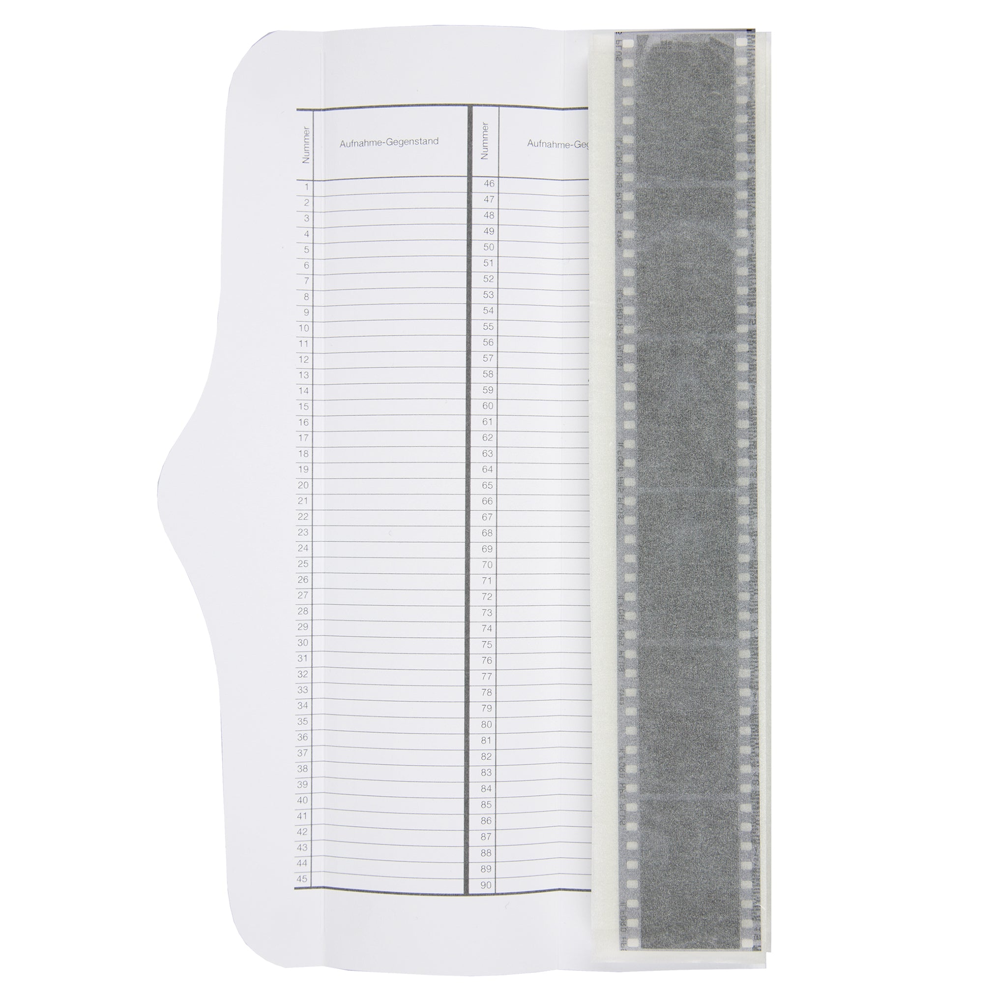 Glassine ZigZag Stripe Pockets (35mm)