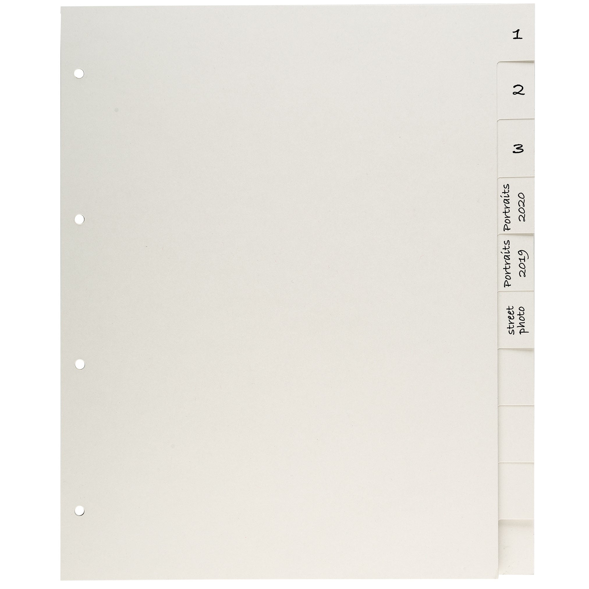 Archivpapier Registerblätter