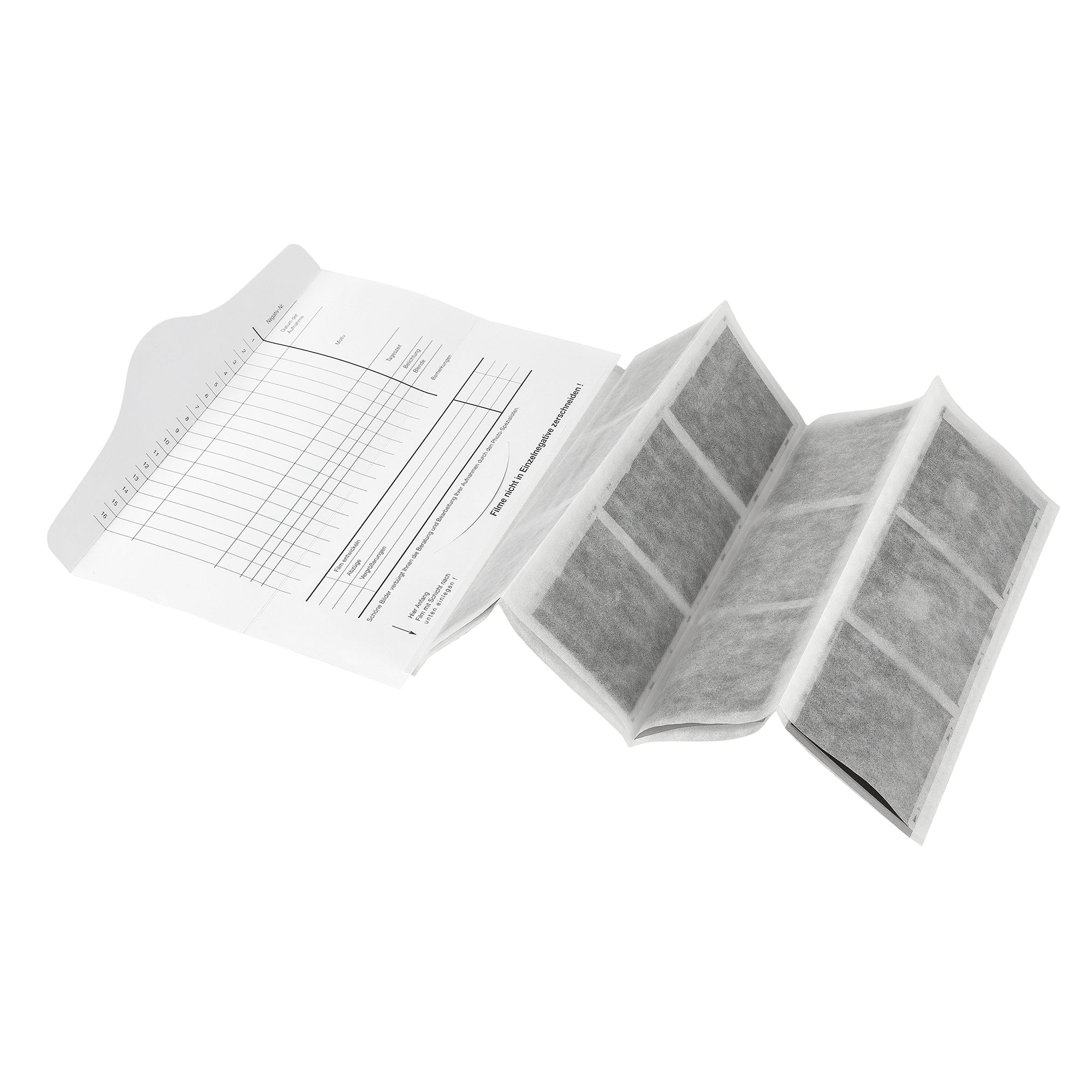 Pergamin ZickZack Streifentaschen (6x6) - 10 Stück