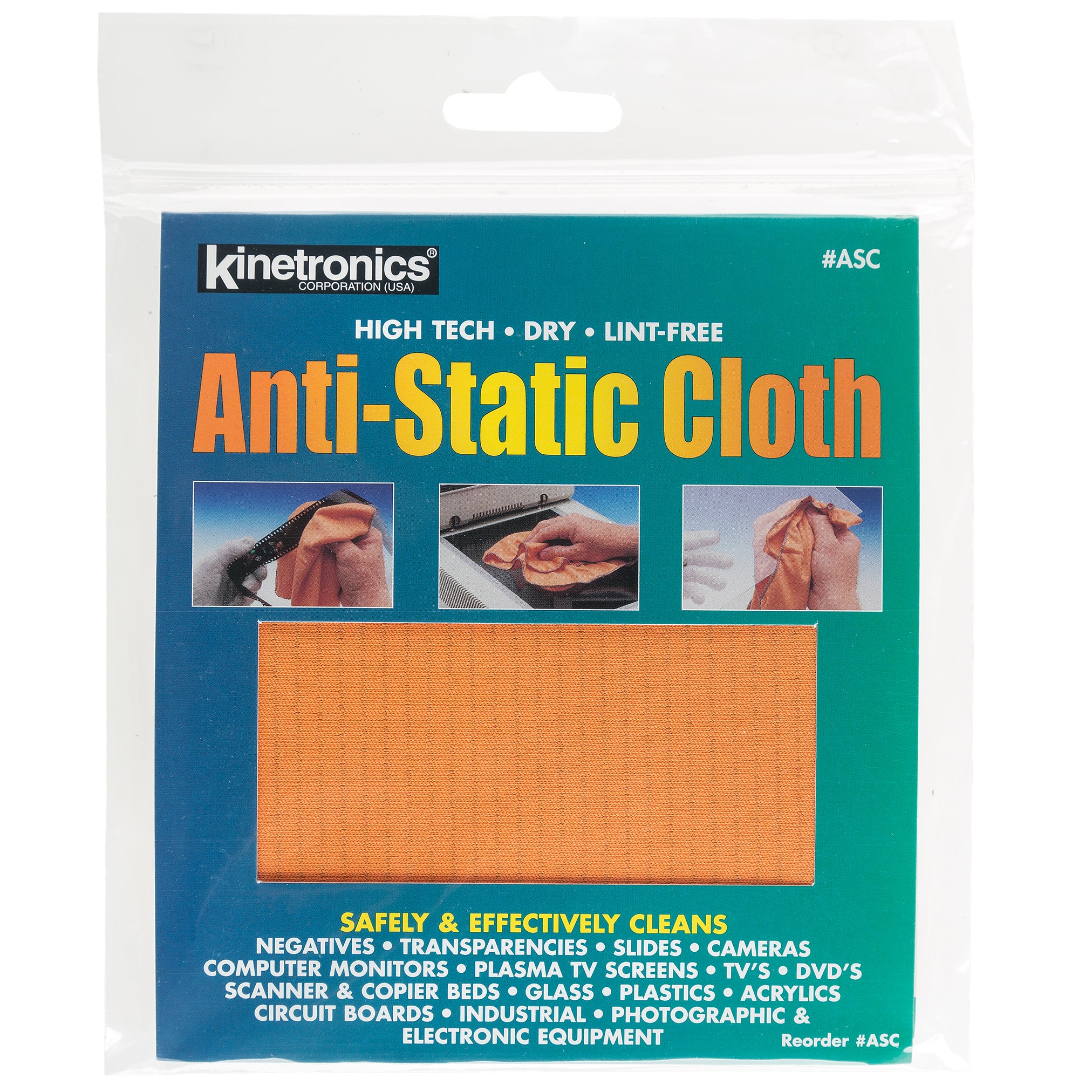 KINETRONICS Tiger Anstistatik Tuch 20x45cm