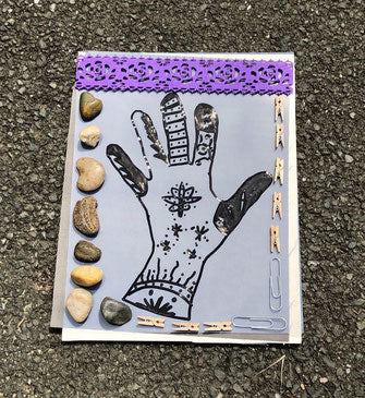 Jacquard Cyanotypie Stoffbögen (21,6 x 28 cm)