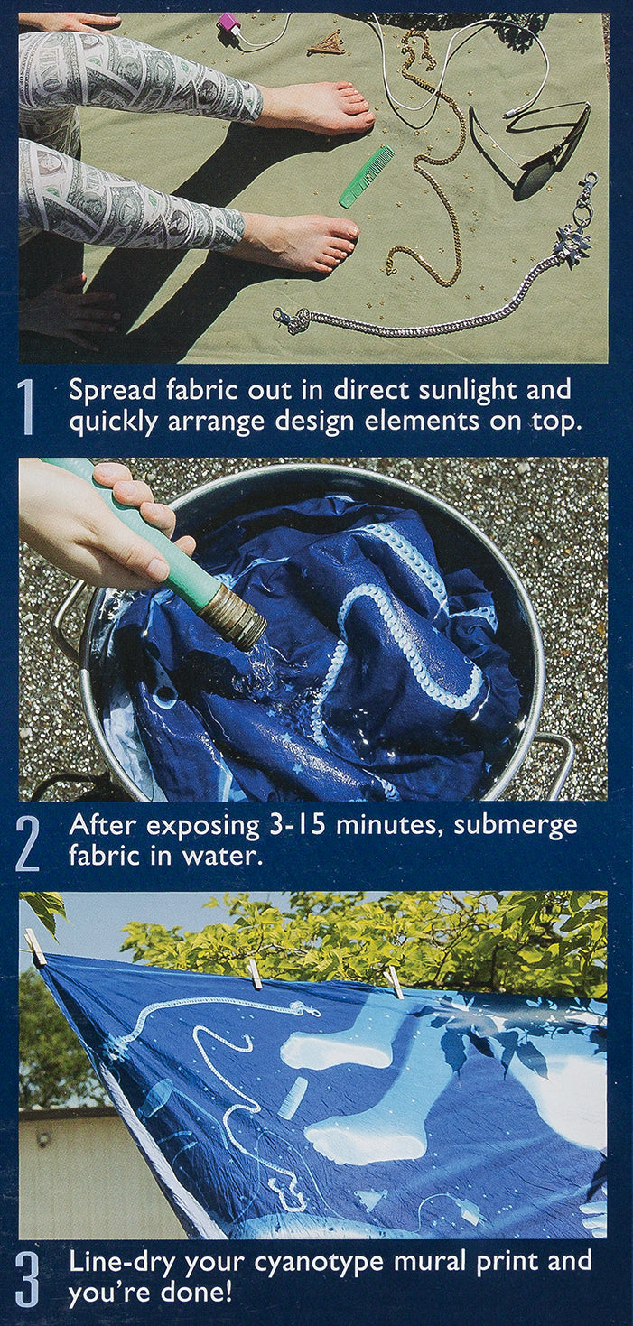 Jacquard Cyanotypie Stoffbögen (21,6 x 28 cm)