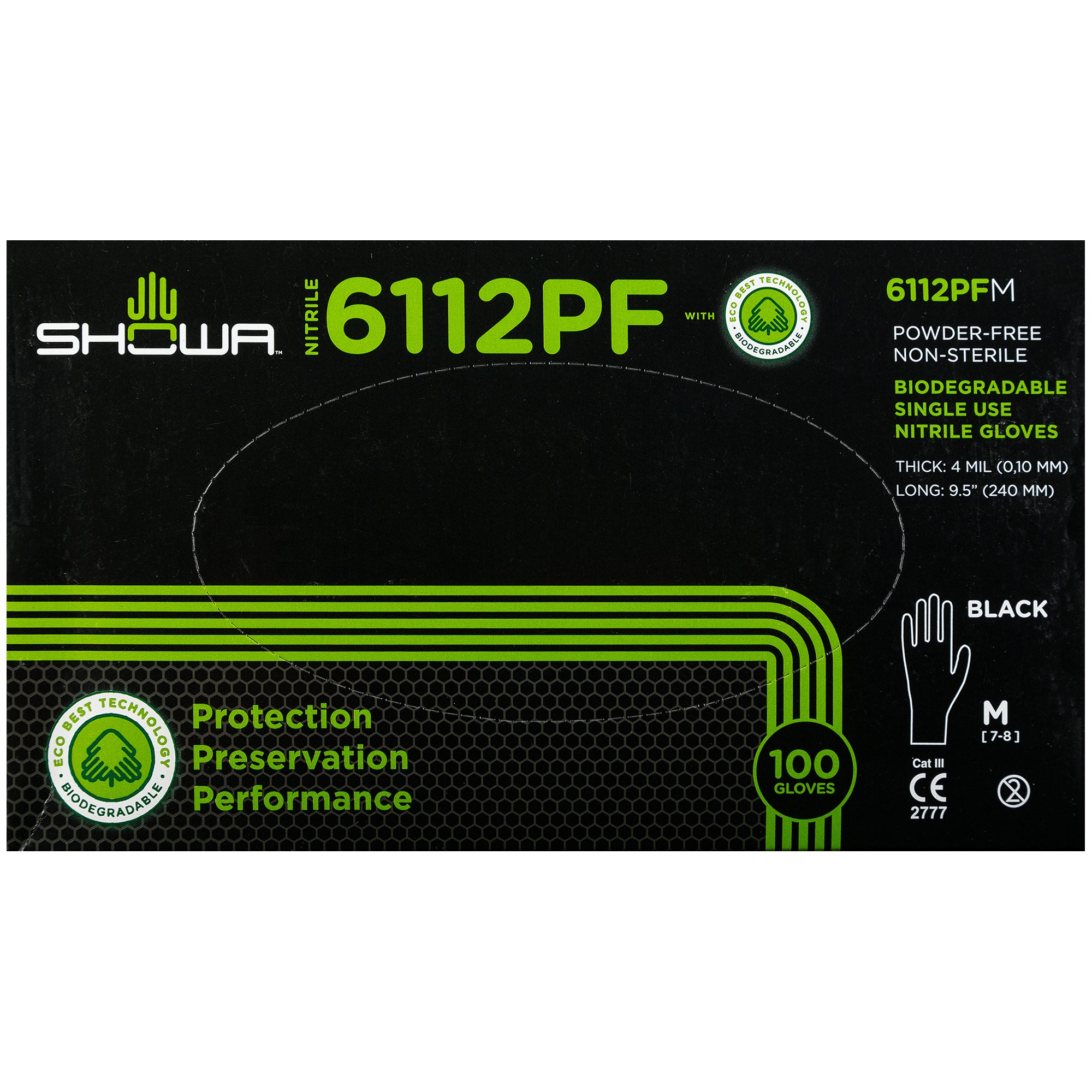 Nitril Chemie Schutzhandschuhe SHOWA 6112PF