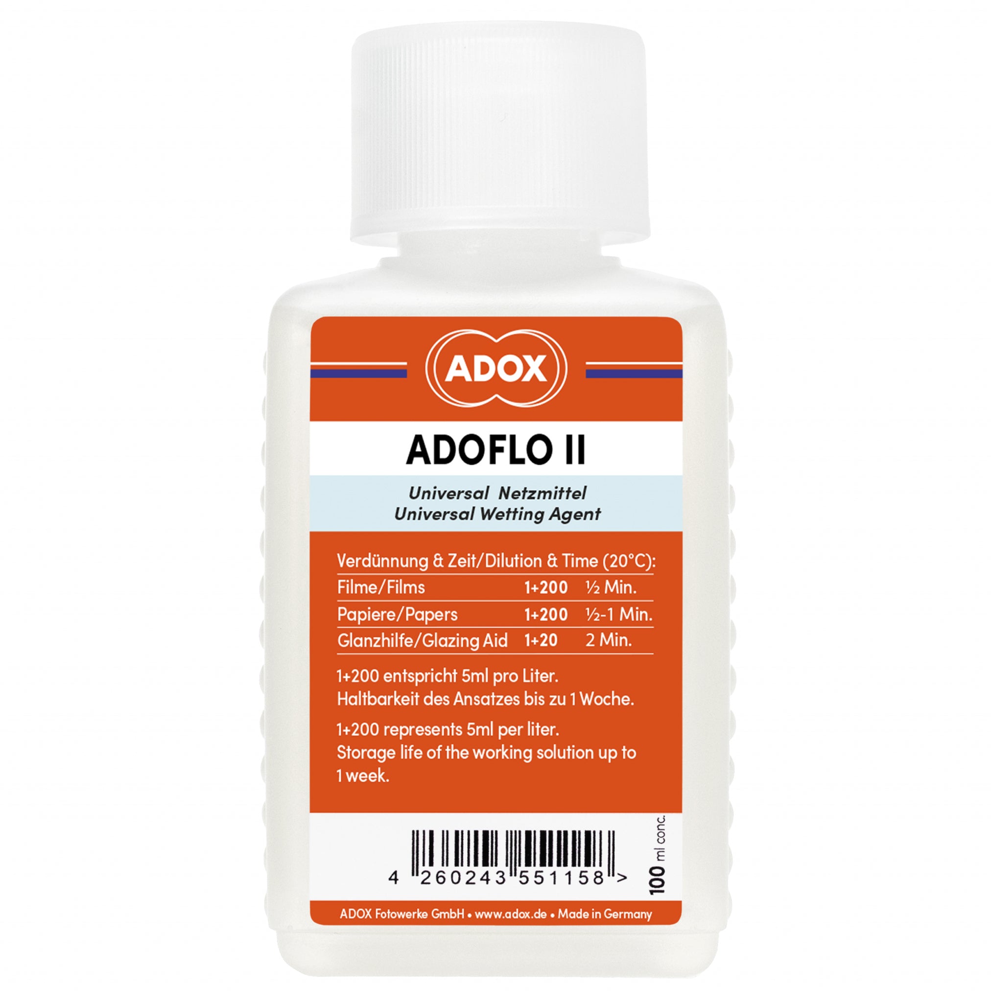 ADOX Adoflo II wetting agent
