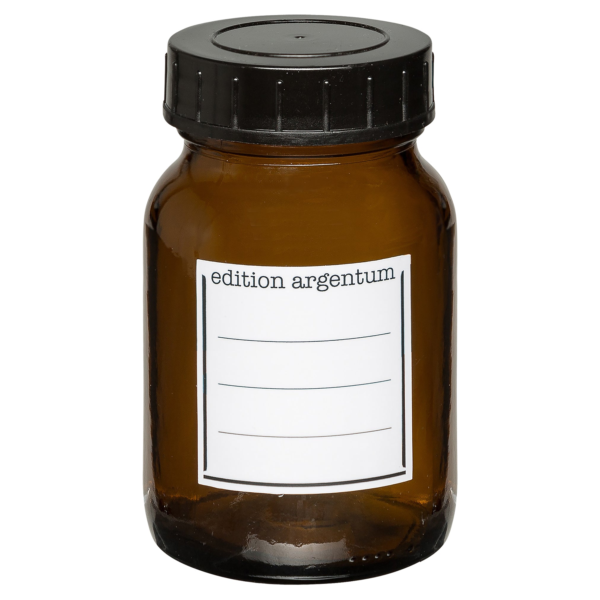 Edition Argentum Braunglas Weithalsflasche