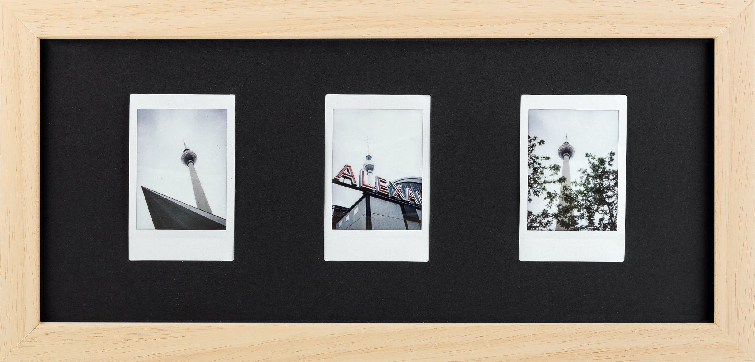 Fuji Instax Mini Bilderrahmen (natur/schwarz)