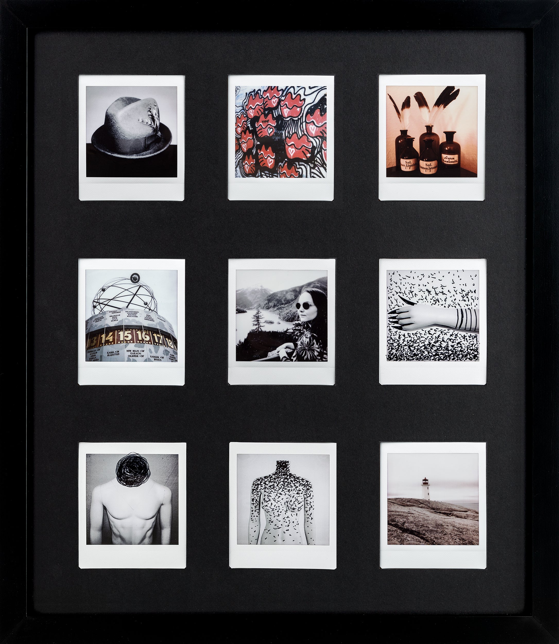 Fuji Instax Square Bilderrahmen (schwarz/schwarz)