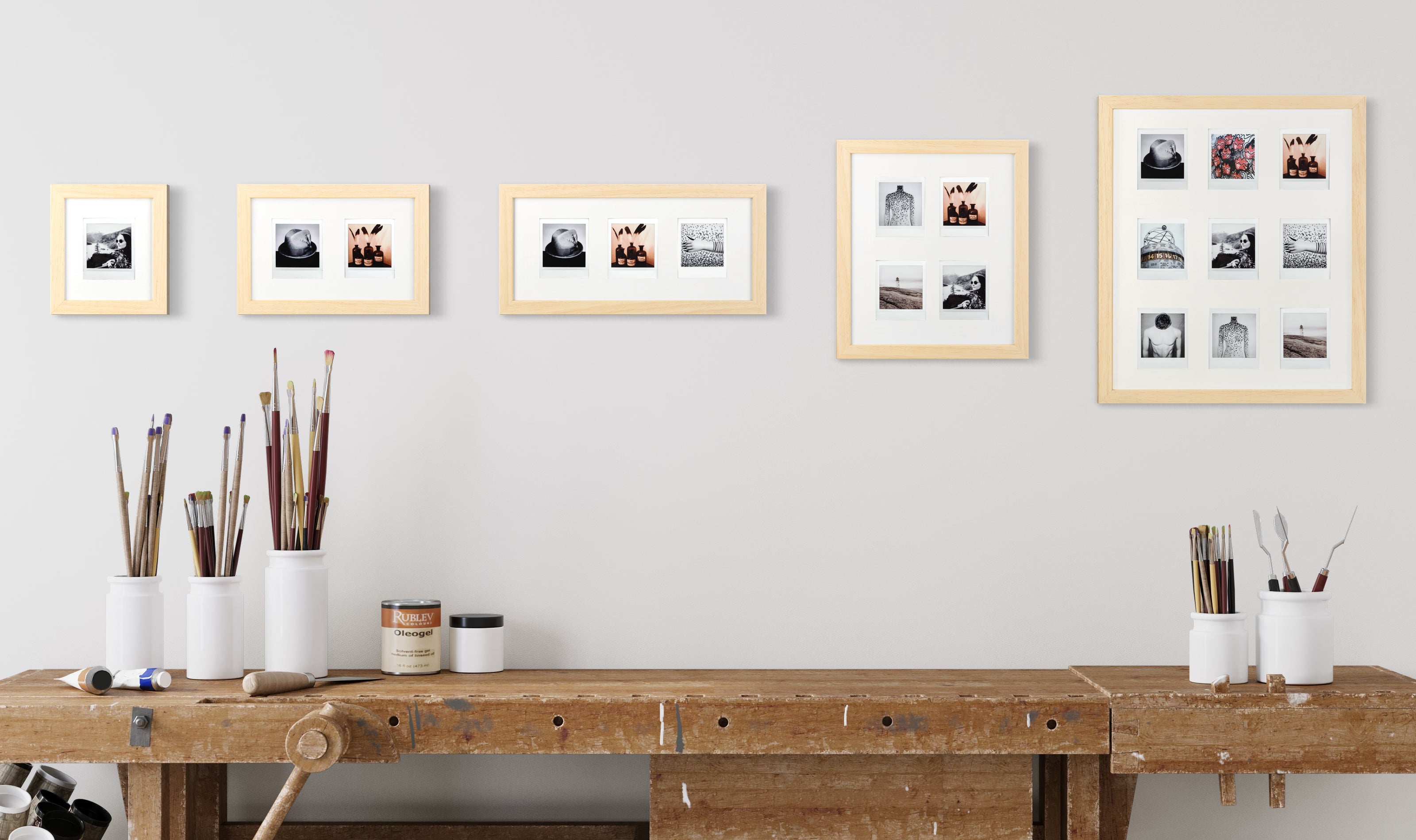 Fuji Instax Square Bilderrahmen (natur/weiß)