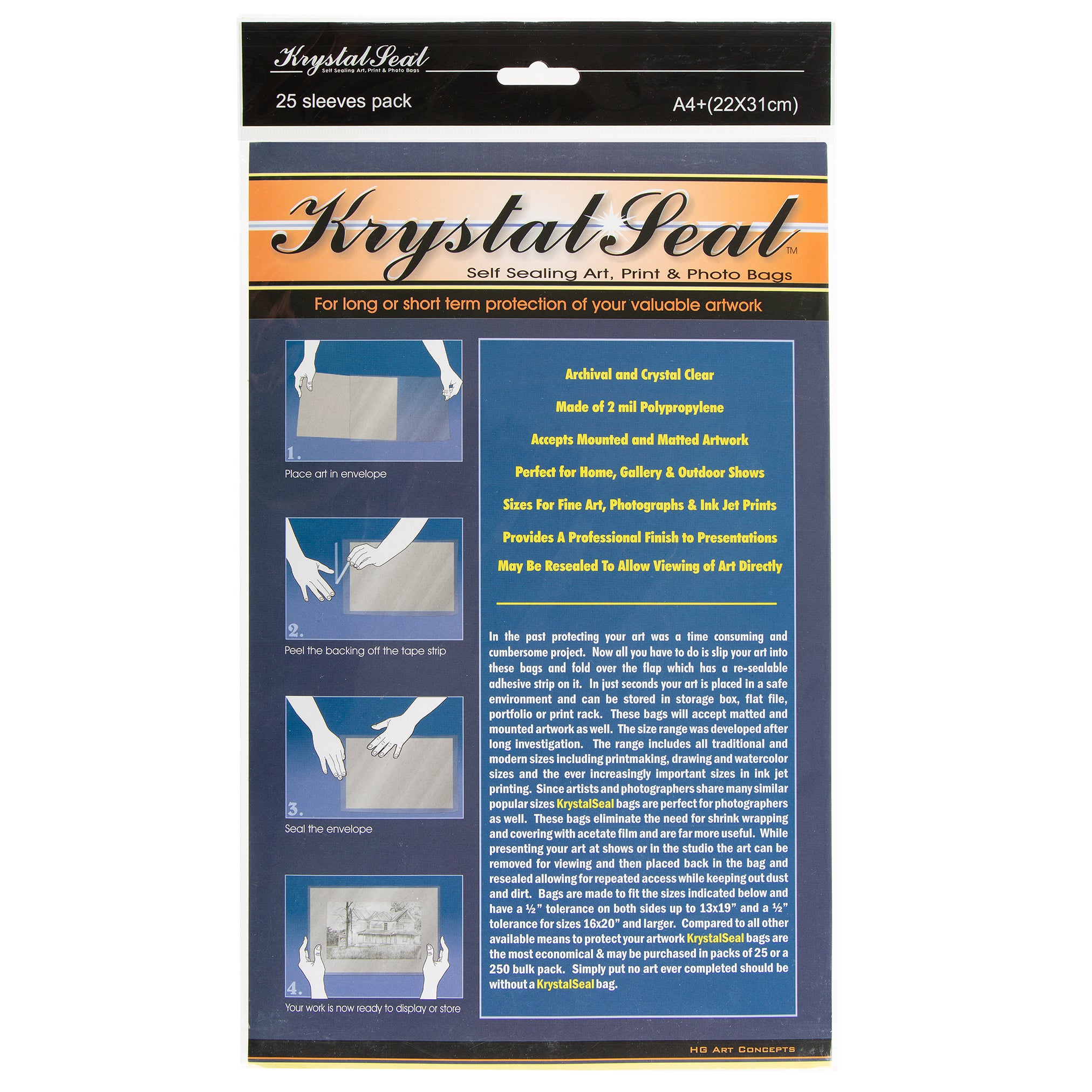 Krystal Seal Sleeves PP (Art Protectors)