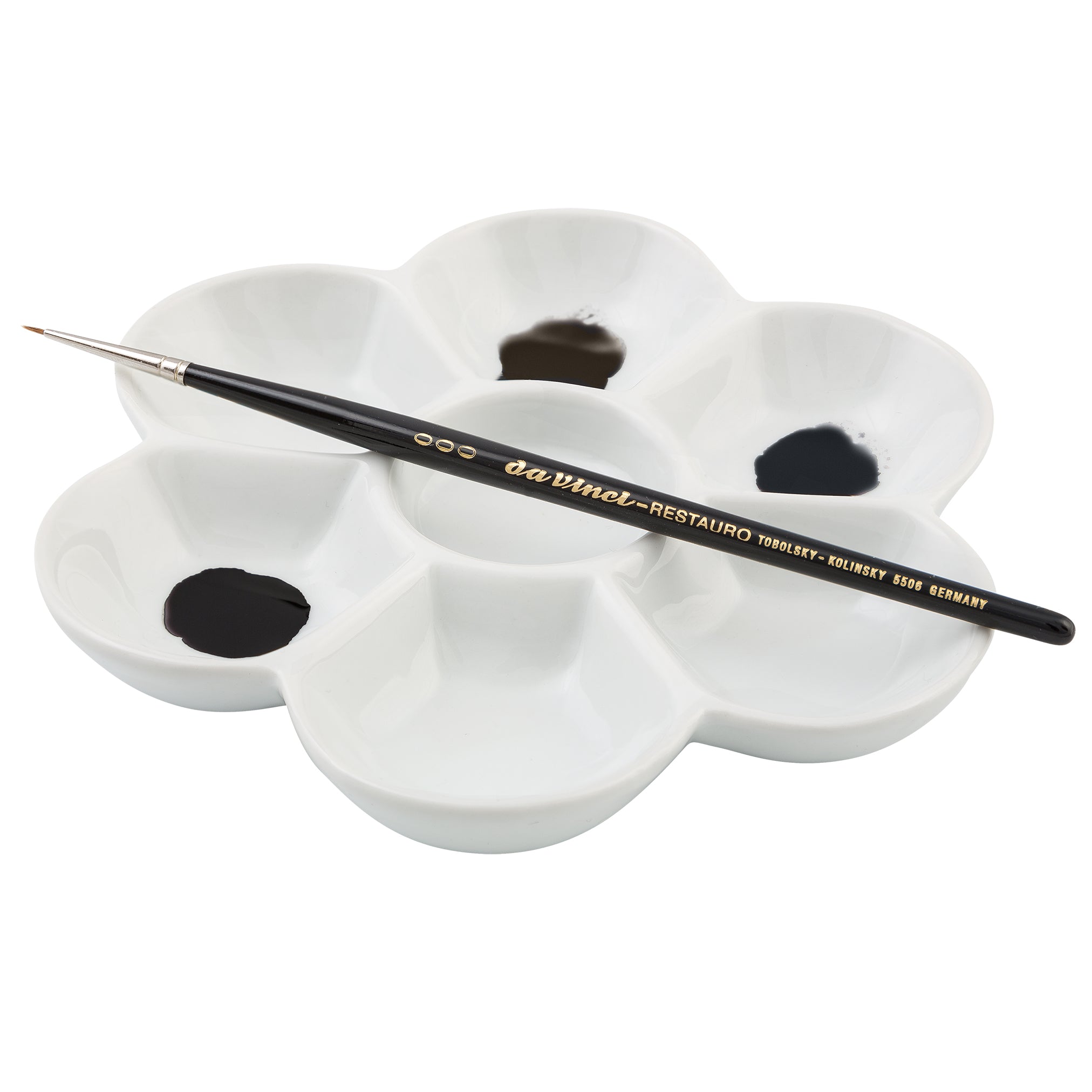 Keramik Mischpalette Blumenform