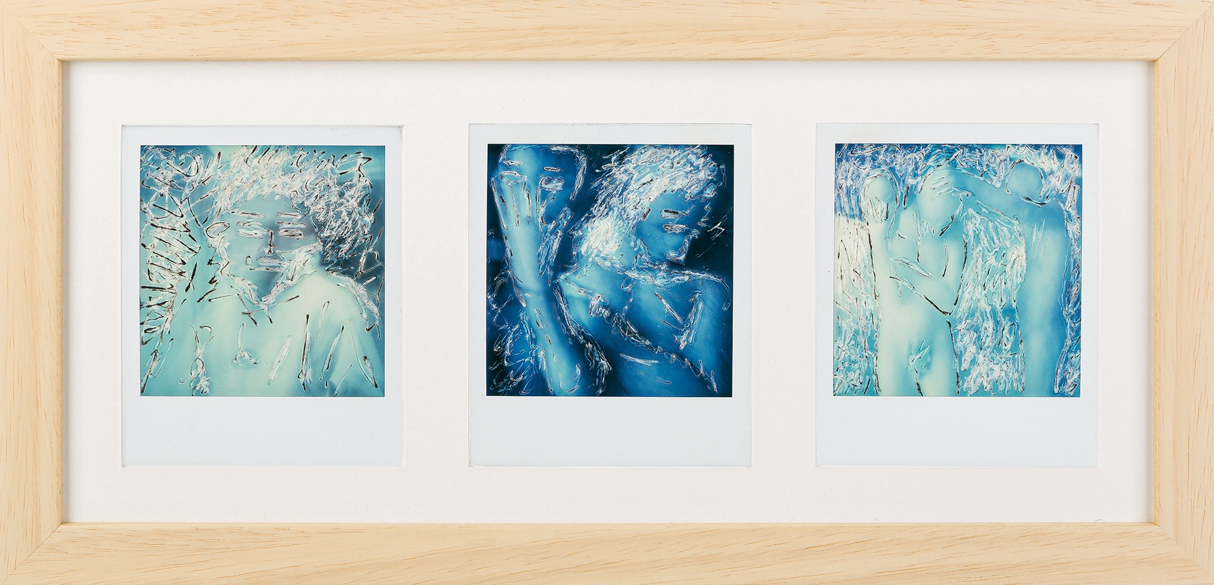 Polaroid Bilderrahmen (natur/weiß)