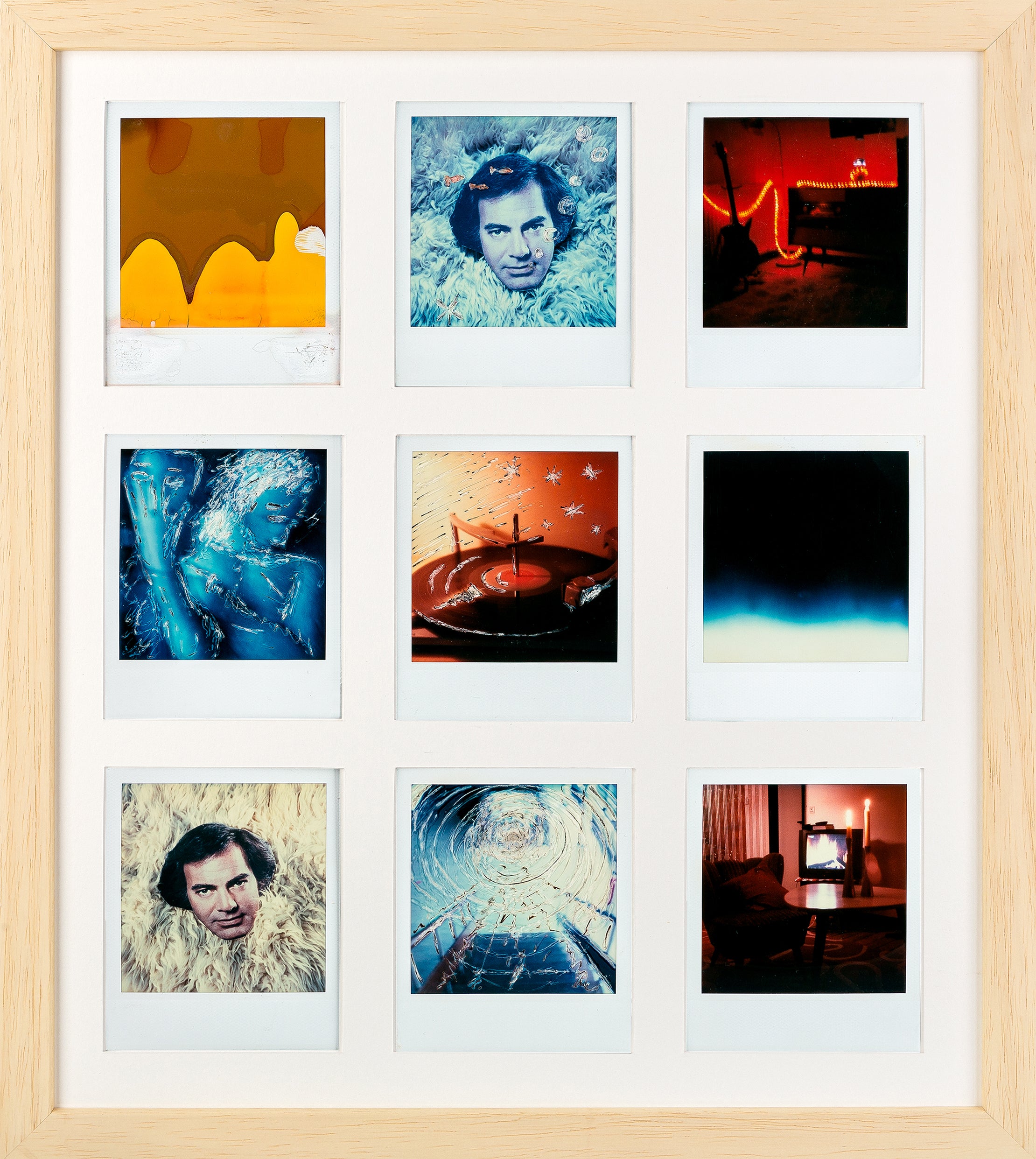 Polaroid Bilderrahmen (natur/weiß)