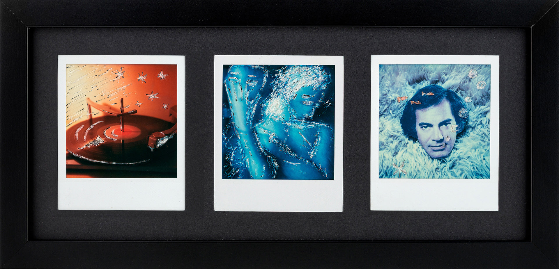 Polaroid Bilderrahmen (schwarz/schwarz)