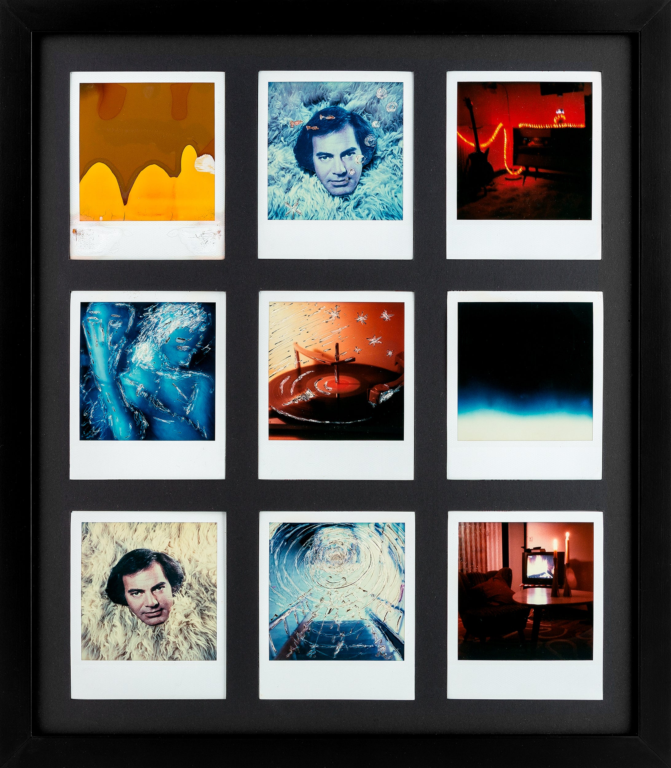 Polaroid Bilderrahmen (schwarz/schwarz)