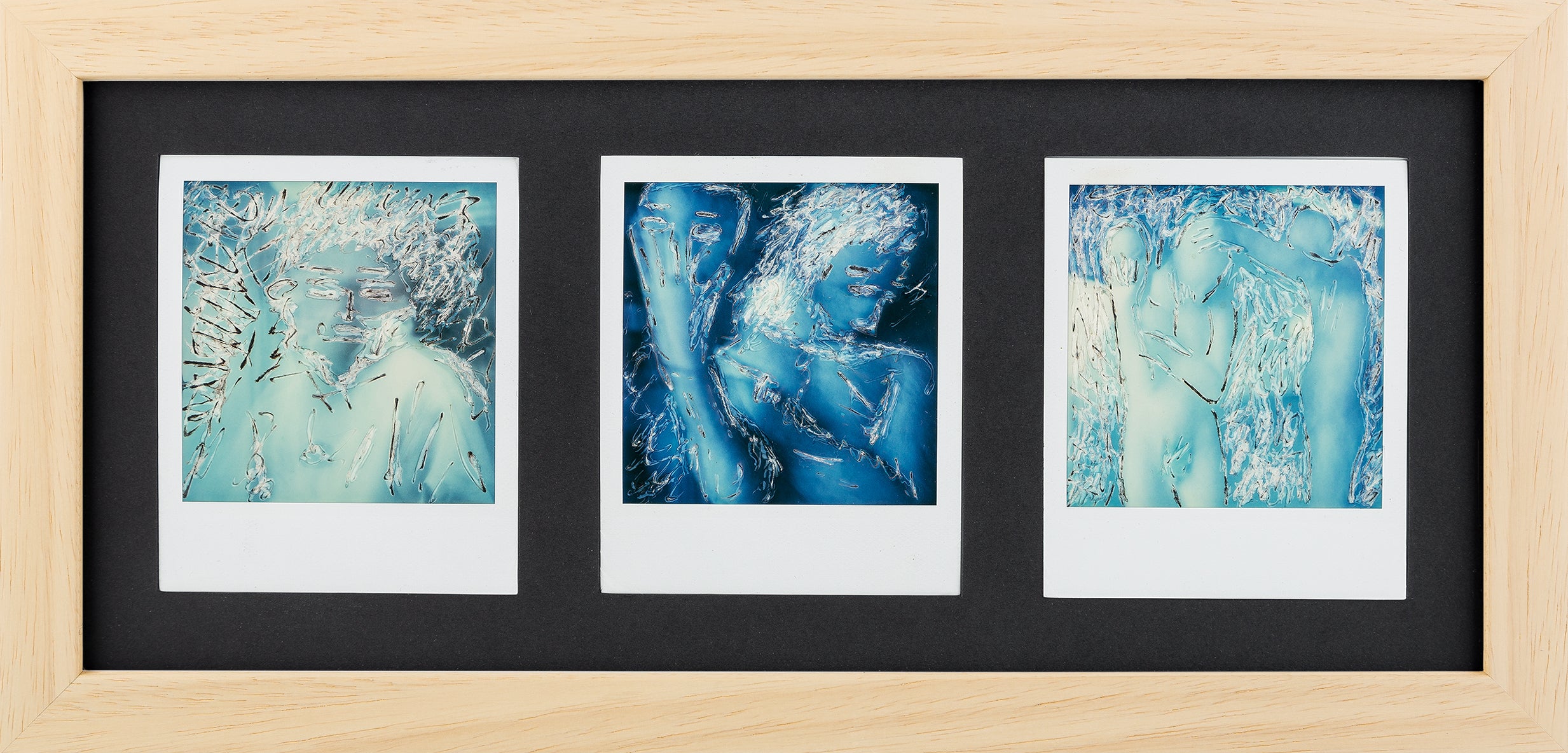 Polaroid Bilderrahmen (natur/schwarz)