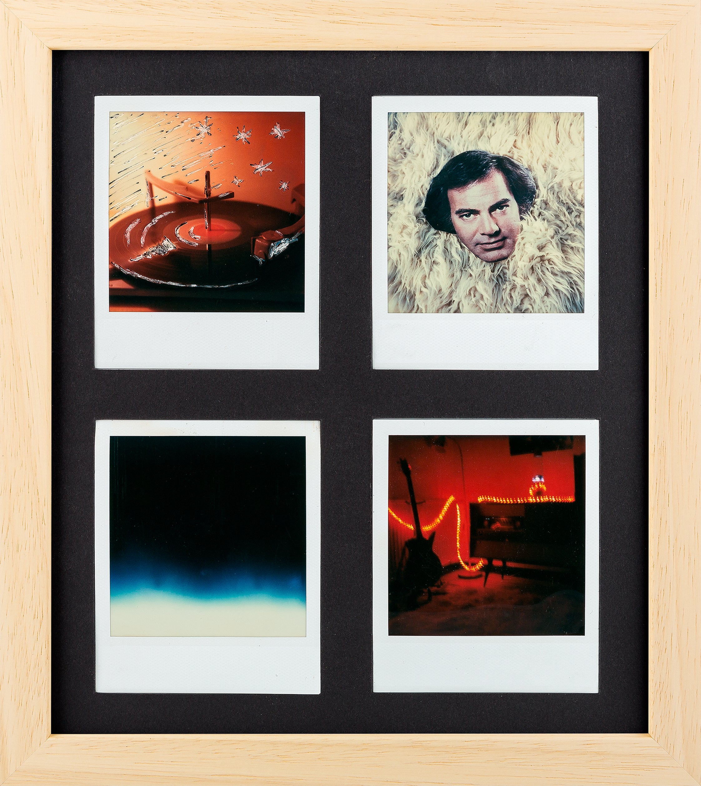 Polaroid Bilderrahmen (natur/schwarz)