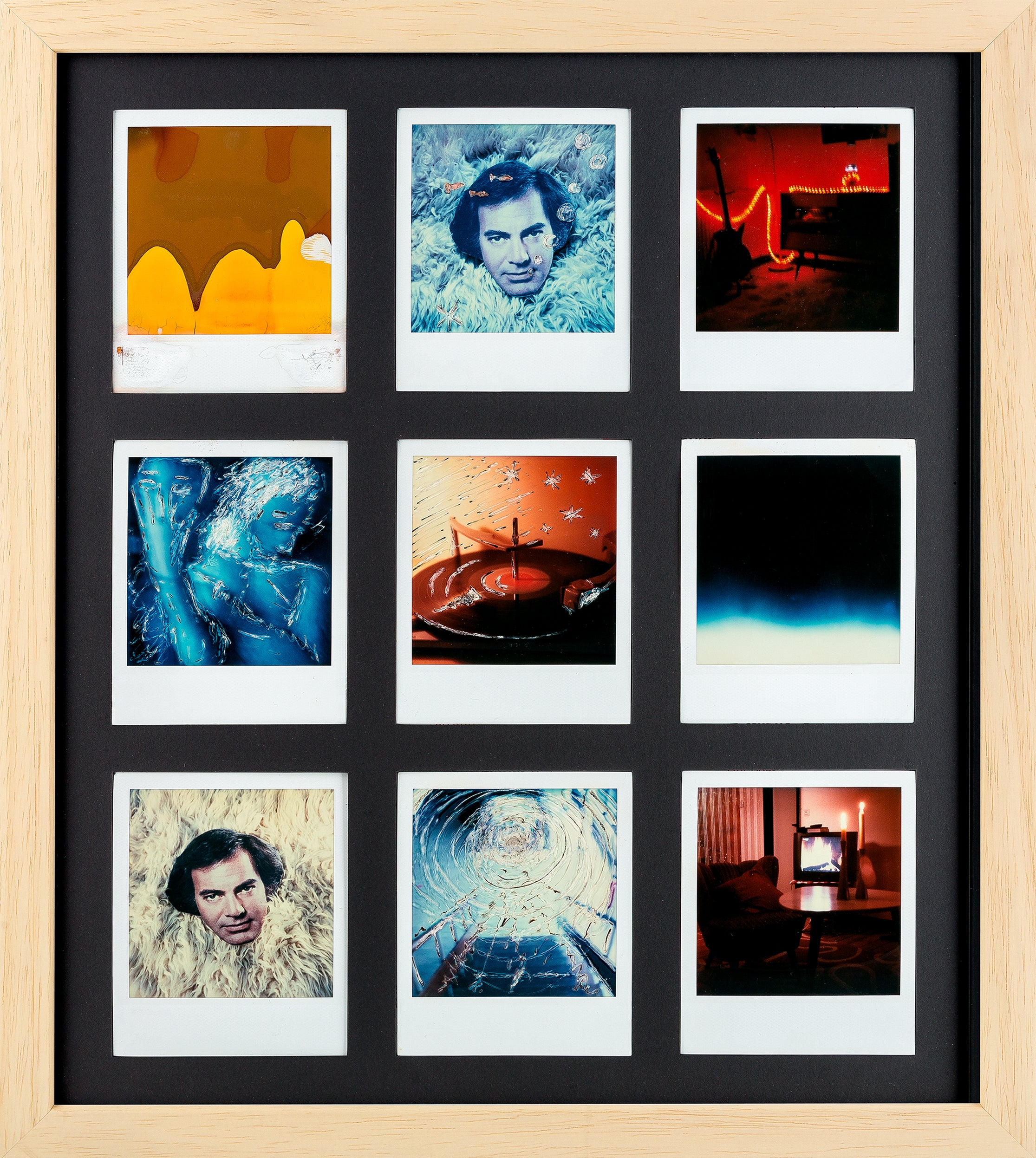 Polaroid Bilderrahmen (natur/schwarz)