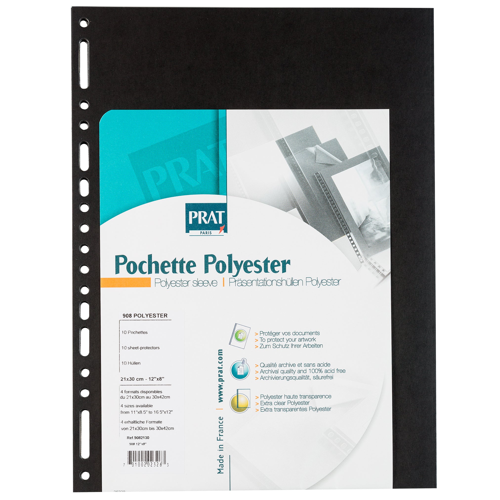 PRAT 908 Polyester Schutzhüllen (für Schraubbindungen)