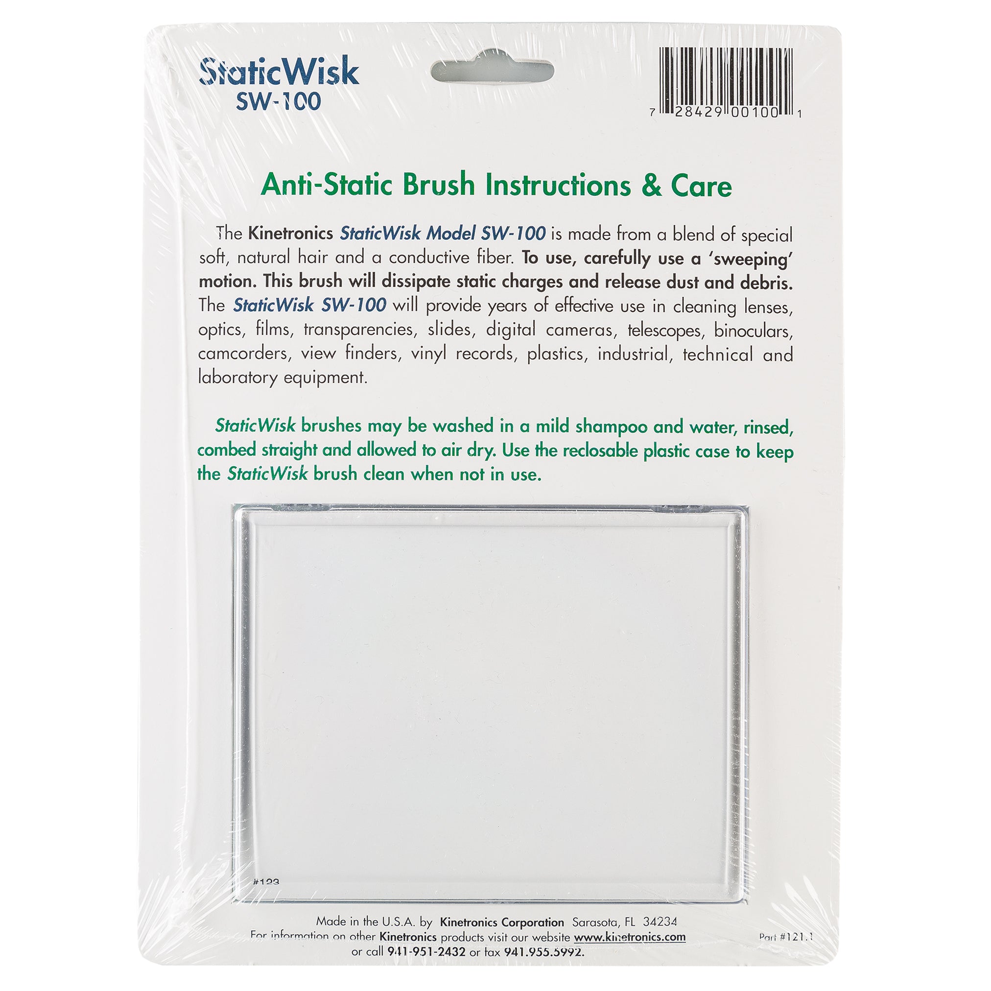 KINETRONICS SW-100 Antistatic Brush
