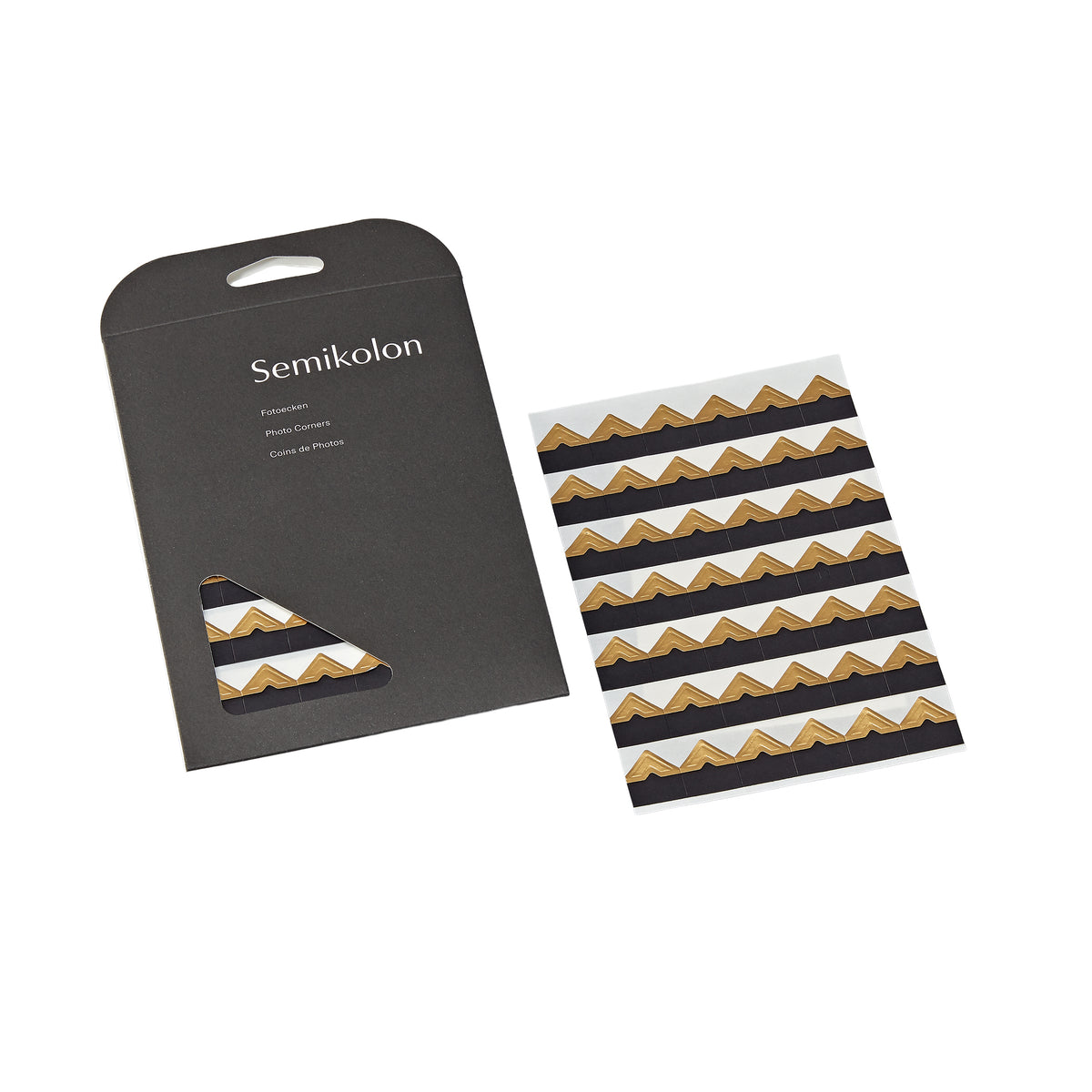 Semikolon Fotoecken - in Gold