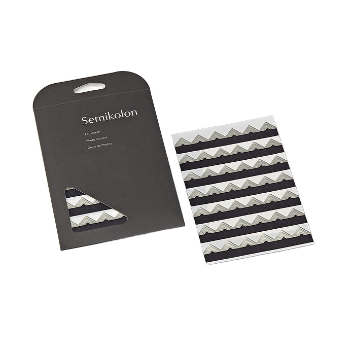 Semikolon Fotoecken - in Silber
