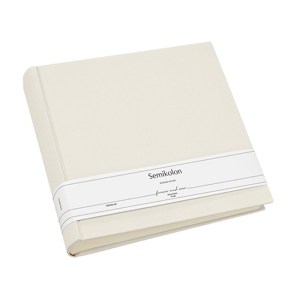 Semikolon Fotoalbum XL Hochzeitsalbum Chamois (30,4 x 29,9cm)